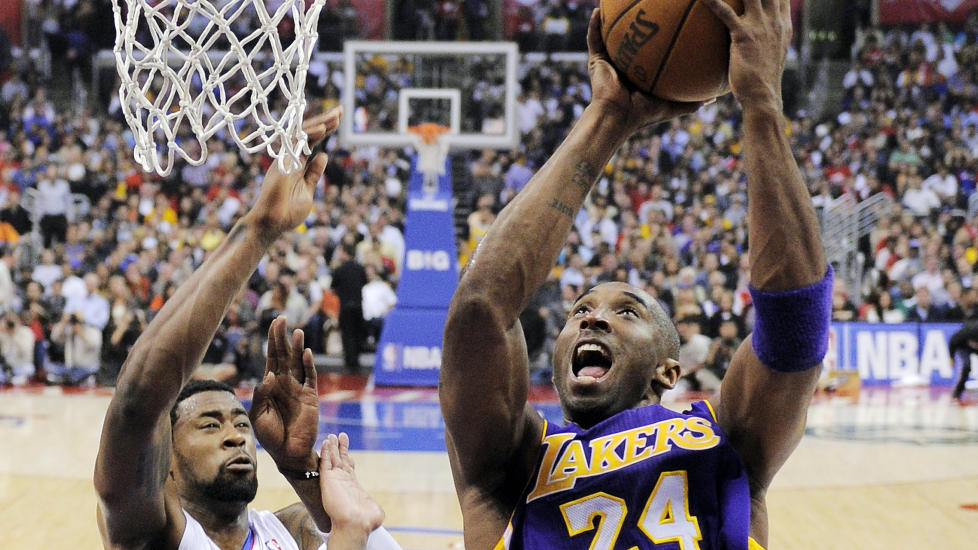 SCORET 31 POENG: Kobe Bryant ble den store helten for LA Lakers mot byrival Clippers. Foto: (AP Photo/Mark J. Terrill)