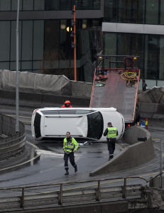 Bommet på veien, endte på siden