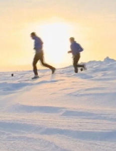 Denne helmaratonen l�pes i 26 minusgrader