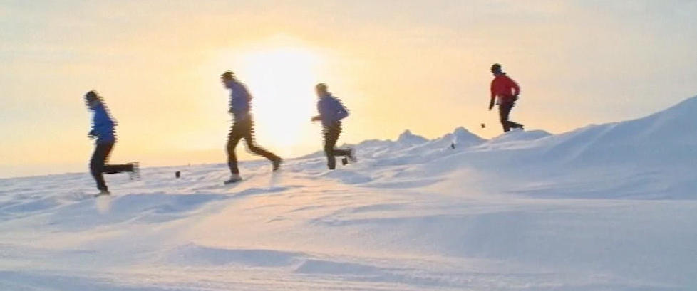 Denne helmaratonen løpes i 26 minusgrader
