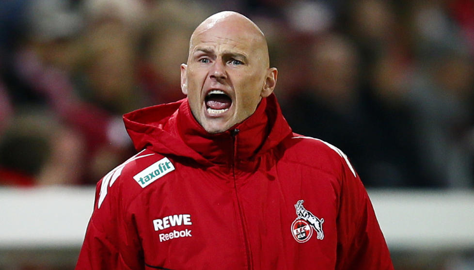 SISTE SKRIK: St�le Solbakken under kampen mot Mainz p� tirsdag. Det endte med 0-4-tap for K�ln. Foto: Kai Pfaffenbach, Reuters/NTB Scanpix