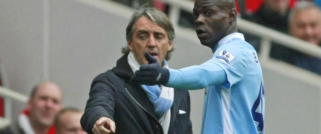 Agenten sier Balotelli og Mancini har skv�ret opp