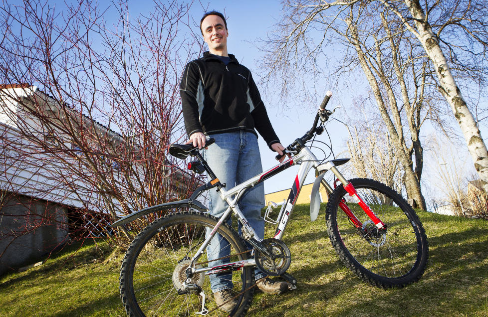 TILBAKE: Odd Sigurd Refsn�s' kj�re sykkel er igjen hjemme p� Singsaker i Trondheim. Foto: OLE MORTEN MELG�RD / DAGBLADET