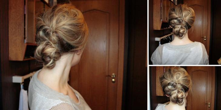 STYLING: Fris�ren er ogs� glad i � sette opp h�ret sitt, her har hun gjort det med en klassisk knute som hun ogs� viser p� bloggen sin. FOTO: S�lvi Bj�rnevoll