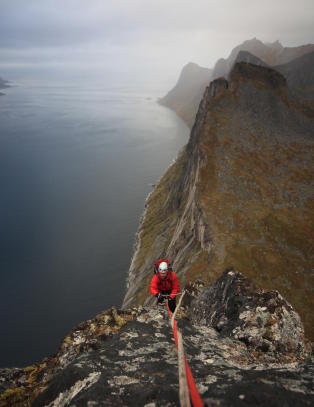 Didrik Solli-Tangen klatret alene opp fjellveggen