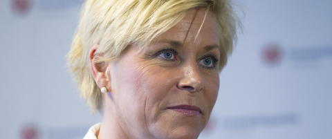 Siv Jensen herjet med Støre og Tschudi