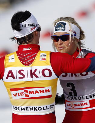 Johaug parkerte Bj�rgen i Skarverennet igjen