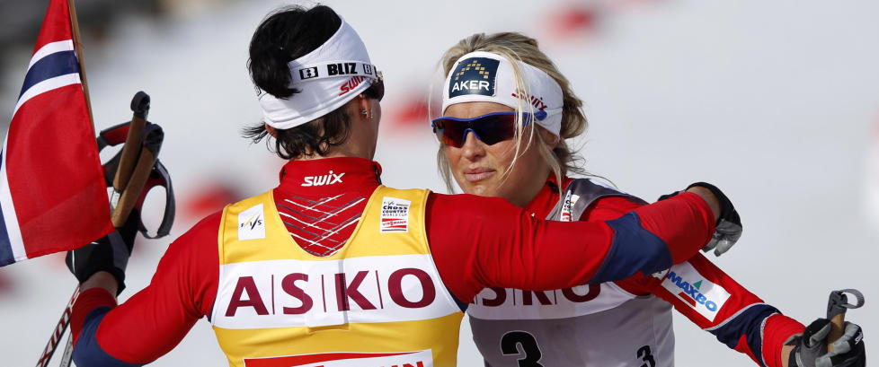 Johaug parkerte Bj�rgen i Skarverennet igjen