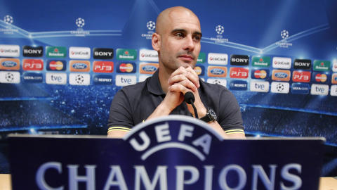 UTEN STOR TITTEL: Pep Guardiola vinner etter all sannsynlighet ikke ligaen denne sesongen, og ble slått ut av CL tirsdag. Foto: REUTERS/Albert Gea UTEN STOR TITTEL: Pep Guardiola vinner etter all sannsynlighet ikke ligaen denne sesongen, og ble slått ut av CL tirsdag. Foto: REUTERS/Albert Gea
