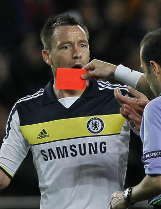 Utestengt Terry f�r l�fte pokalen hvis Chelsea vinner