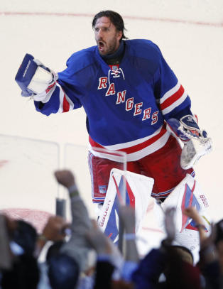 Lundqvist sto som en levende vegg for Rangers