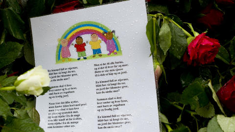 Barn av regnbuen: Flere utenlandske medier skrev om torsdagens rosetog på Youngstorget og ved tingretten i Oslo. Foto: John T. Pedersen / Dagbladet Barn av regnbuen: Flere utenlandske medier skrev om torsdagens rosetog på Youngstorget og ved tingretten i Oslo. Foto: John T. Pedersen / Dagbladet