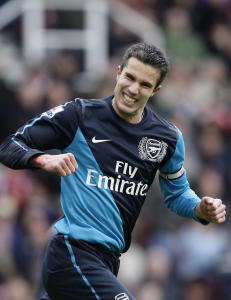 Van Persie s�rget for Arsenal-poeng mot Stoke