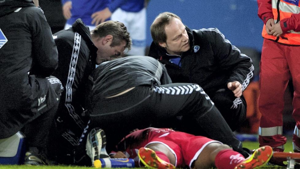 TILBAKE: Branns Rodolph Austin svelget tunga i kamp mot Molde 9. april og har ikke spilt siden. N� er han tilbake i troppen mot V�lerenga i kveld.
Foto: Svein Ove Ekornesvaag / Scanpix