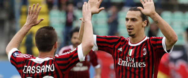 Zlatan scoret to i Cassano-comeback