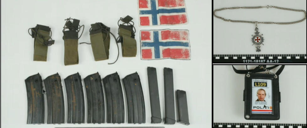 Dette hadde Breivik med seg da han ble tatt