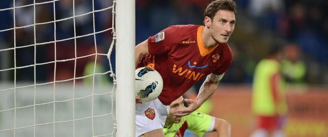 Totti-dobbel i jubileumskampen