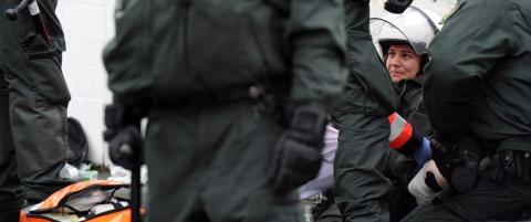 29 tyske politifolk skadd etter demonstrasjoner