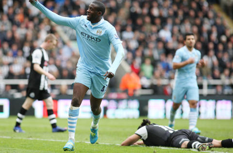 0-2: Touré etter scoring nummer to. Foto: SCANPIX/AP/Scott Heppell 0-2: Touré etter scoring nummer to. Foto: SCANPIX/AP/Scott Heppell
