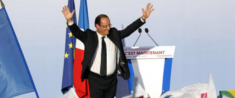 Valgdagsmålinger gir Hollande seieren i Frankrike