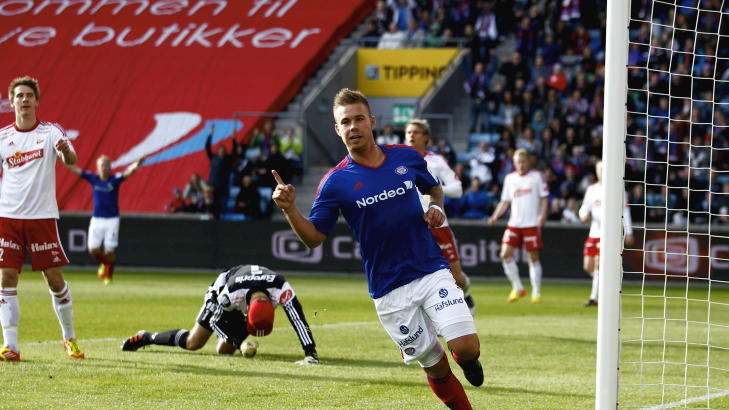 TOMÅLSSCORER: Marcus Pedersen og Vålerenga eksploderte ut fra startblokkene og kraftspissen scoret to ganger i løpet av de første fem minuttene mot FFK.Foto: Erlend Aas / NTB scanpix TOMÅLSSCORER: Marcus Pedersen og Vålerenga eksploderte ut fra startblokkene og kraftspissen scoret to ganger i løpet av de første fem minuttene mot FFK.Foto: Erlend Aas / NTB scanpix