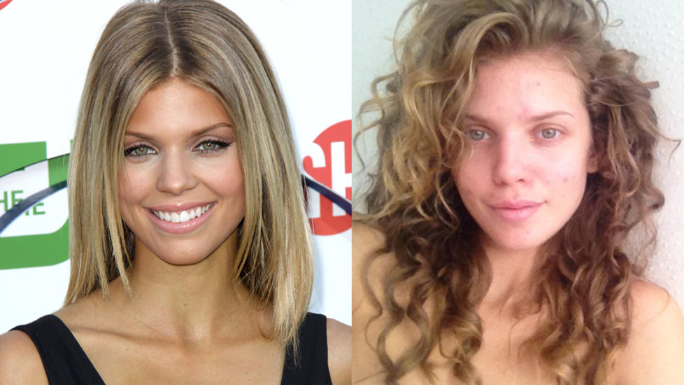 LA UT USMINKET BILDE:�90210�-stjerna AnnaLynne McCord la ut dette usminkede bildet av seg selv p� nettstedet Twitter p� l�rdag. Foto: Twitter / Stella Pictures