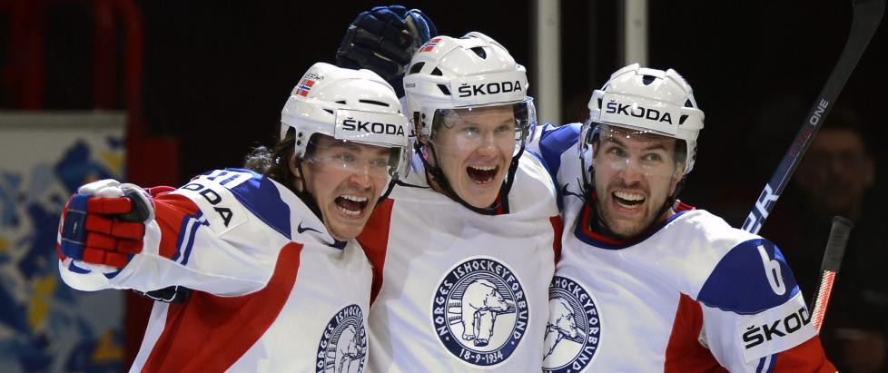 VM-BOMBE: Norge kunne slippe jubelen l�s da de holdt Tsjekkia til 3-3 i VM.
Foto: Claudio Bresciani / SCANPIX