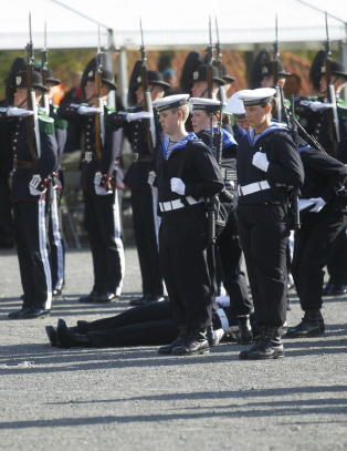 Her faller soldaten for kongen p� veterandagen