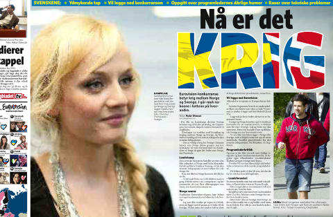MISFORN�YDE: Svenskene var ikke spesielt imponerte da Norge arrangerte Eurovision i 2010. Faksimile: Dagbladet