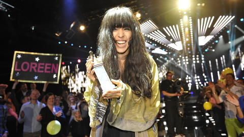 STORFAVORITT: Men sp�rsm�let er hva bestemor i Moldova mener n�r hun h�rer Loreen, sier presidenten i Grand Prix-klubben, Morten Thomassen. 
Foto: Bertil Ericson / Scanpix