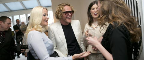 Mette-Marit festet med motefiffen i New York