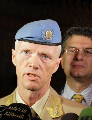 Robert Mood kom uskadd fra eksplosjon i Syria