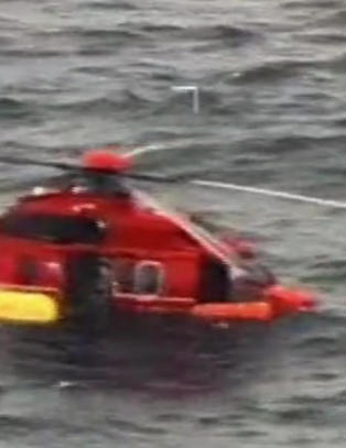Britisk helikopter n�dlandet i Nordsj�en