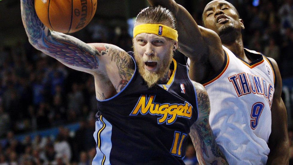 ETTERFORSKES: Denver Nuggets-spiller Chris Andersen er under etterforskning etter mistanke om besittelse av barnepornografi. Foto: AP Photo/Sue Ogrocki