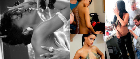 Hun er ikke akkurat sjenert: Rihanna deler toppløsbilder med fansen på Facebook
