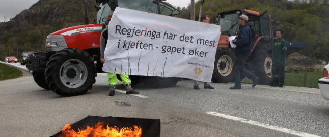 B�ndene har startet br�daksjonen