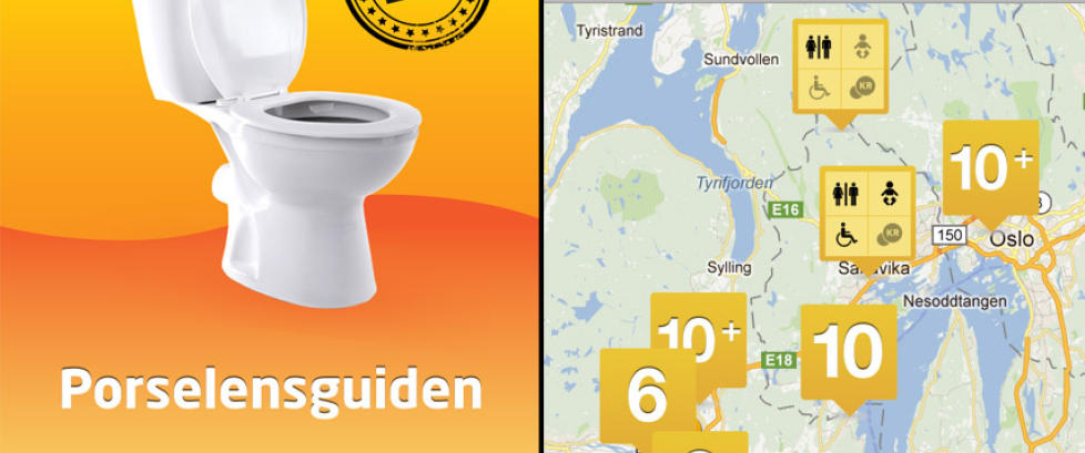 Ny app viser deg toaletter i n�rheten 17. mai