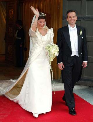 TRONDHEIM: Prinsesse M�rtha Louise og Ari Behn ble viet i Nidarosdomen i Trondheim. Foto: Lise �serud / NTB Scanpix