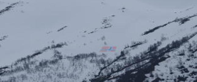 Lagde megaflagg i fjellsida for å hedre landet
