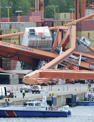 Stena Line-ferge kolliderte med kran