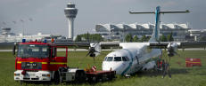 Fem skadd i n�d- landing i M�nchen