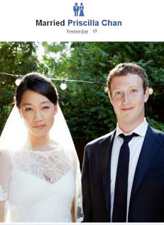 Zuckerberg endret sivil- statusen til �gift�
