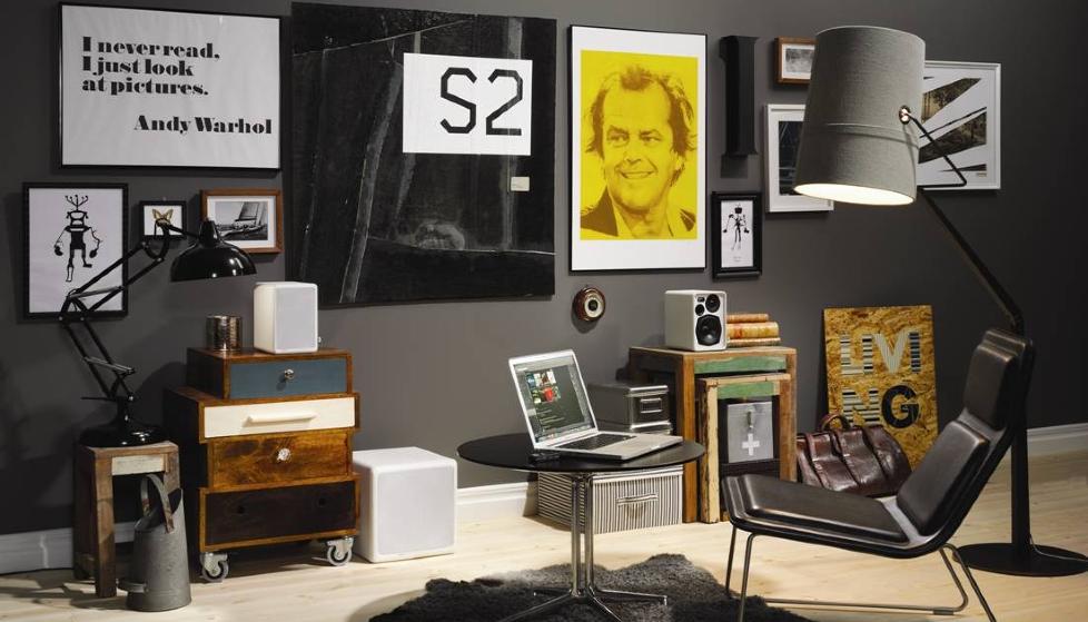 INNREDNINGSVENNLIG: Stort tydeligere kan det ikke sies at Audio Pro retter seg til et designbevisst publikum med sine tr�dl�se, aktive LV2e-h�yttalere og LV subwoofer. Foto: Audio Pro