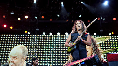 GOD FORM: «Det er ikke mye å utsette formmessig», skriver artikkelforfatteren. Her er Kirk Hammett. Foto: Nina Hansen / Dagbladet GOD FORM: «Det er ikke mye å utsette formmessig», skriver artikkelforfatteren. Her er Kirk Hammett. Foto: Nina Hansen / Dagbladet