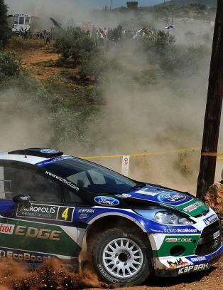 Petter Solberg m�tte bryte Rally Acropolis