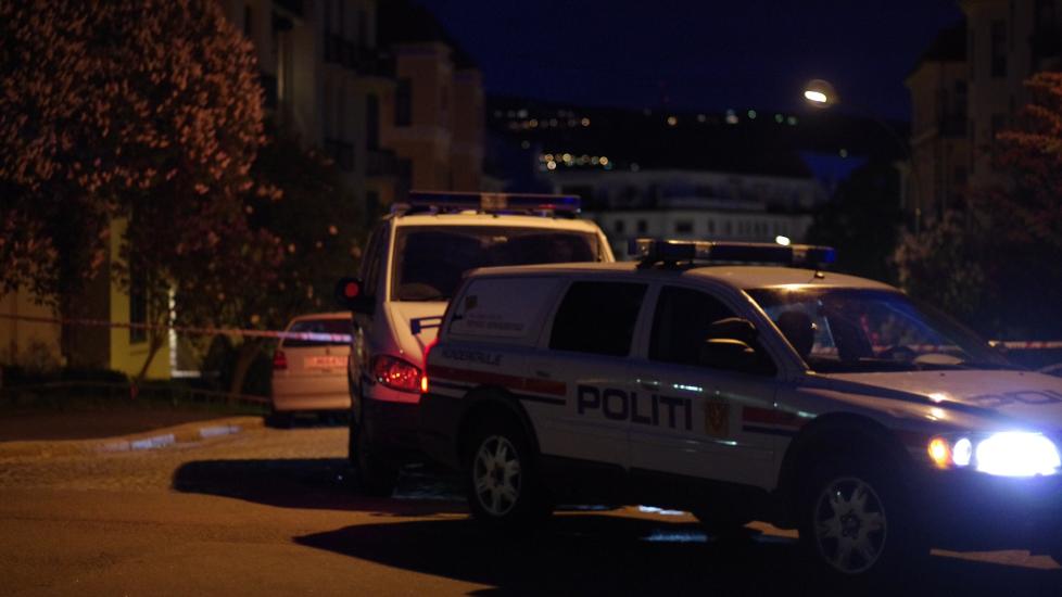 SKYTING: Gjerningsmannen truet politiet med v�penet etter han hadde truet en vekter. Foto: tipser.no/Daniel Laabak