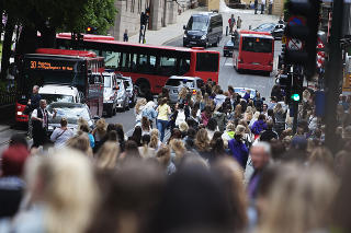 KAOS: Elleville �Beliebers� setter Oslo p� hodet i dag. Foto: Christian Roth Christensen/Dagbladet