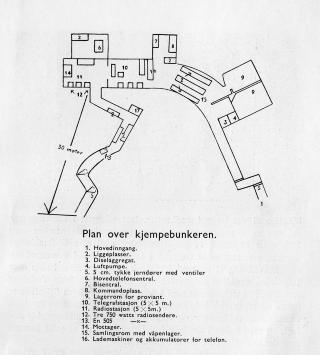 BUNKEREN: Tyskerne sprengte inn en diger bunker under Vækerøåsen. Illustrasjon: Sollerud vel. BUNKEREN: Tyskerne sprengte inn en diger bunker under Vækerøåsen. Illustrasjon: Sollerud vel.