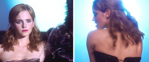 Her er Emma Watson som lokkende burlesque-danser