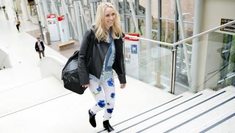 (U)VANTE OMGIVELSER: Katarinas studiested ligger p� omr�det til Rikshospitalet i Oslo. Foto: Thomas Haugersveen